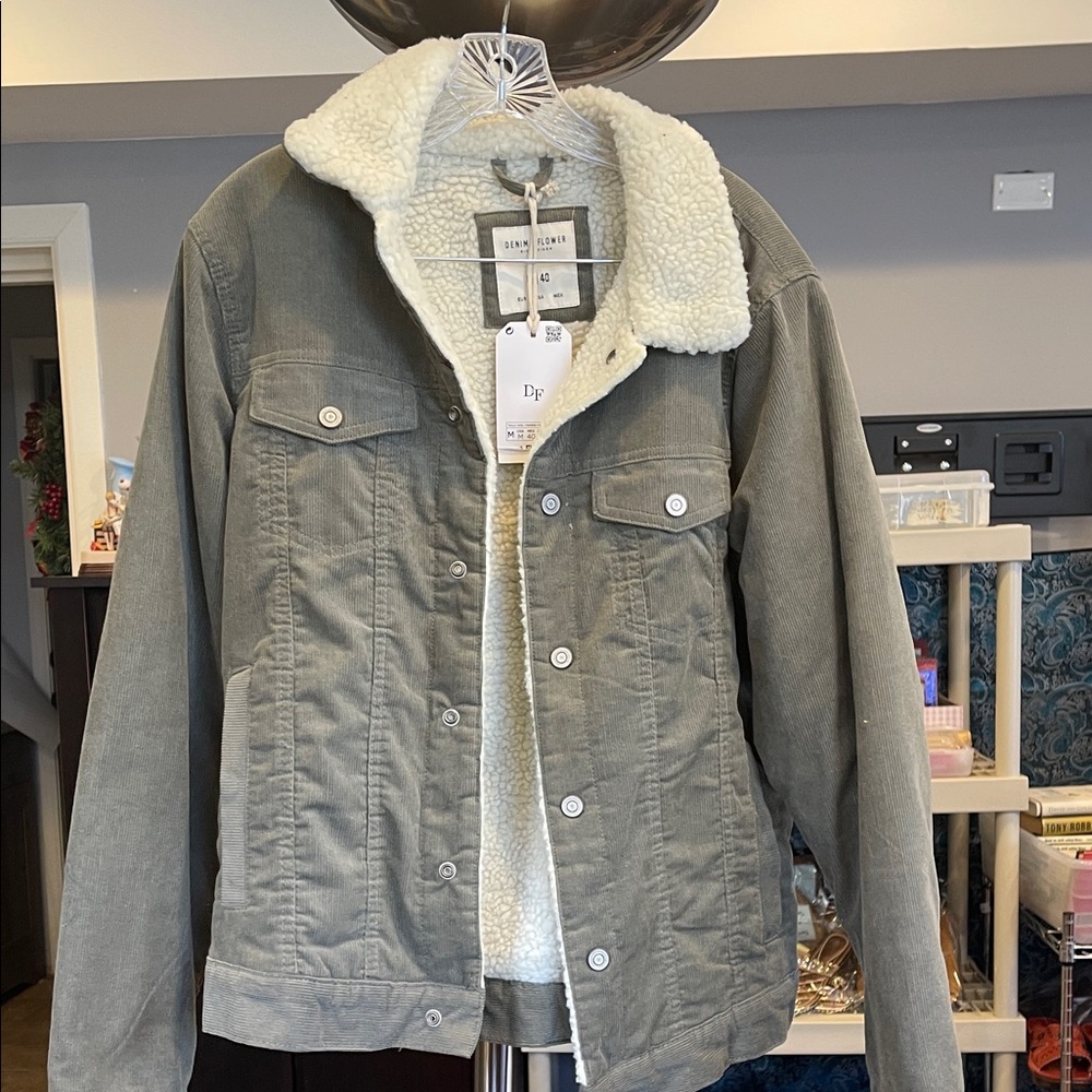 NWT Denim & Flower Ricky Singh Sherpa Lined Jacket Size M